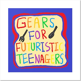 gears for futuristic teenagers Posters and Art